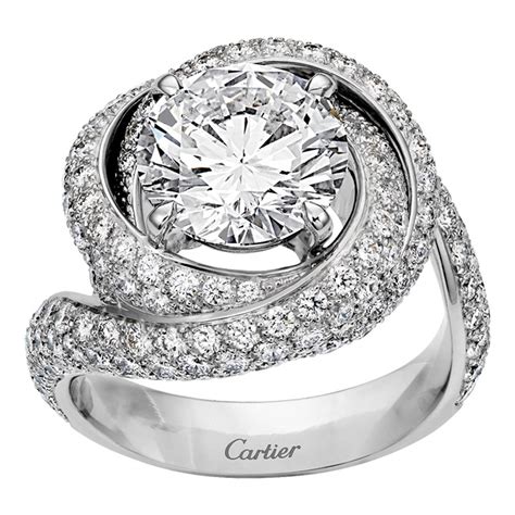 cartier ring with diamond